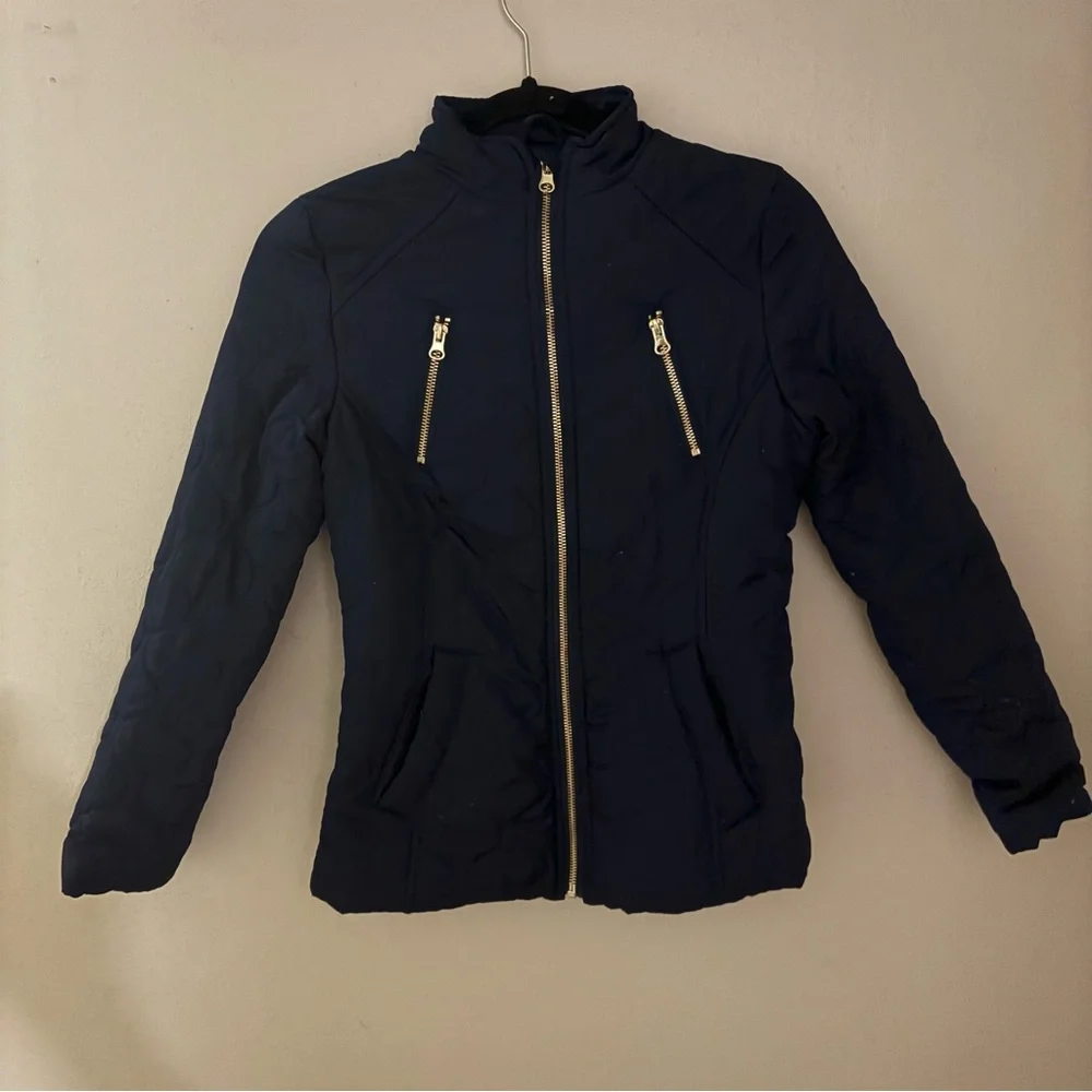SO Kids Navy Jacket with Gold Zippers - Picture 2 of 2